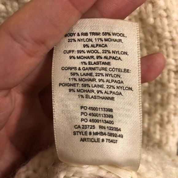 𝅺ARITZIA Wilfred Limerick Long sleeve Sweater in Beige Birch ~ size XXS - Picture 11 of 11